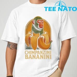 Chimpanzini Bananini Funny Italian Brainrot Kids Meme T Shirt 7