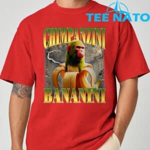 Chimpanzini Bananini Funny Italian Brainrot Meme Monkey T Shirt 4 1