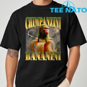 Chimpanzini Bananini Funny Italian Brainrot Meme Monkey T Shirt 7 1