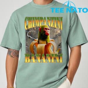 Chimpanzini Bananini Funny Italian Brainrot Meme Monkey T Shirt 8
