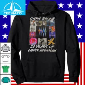 Chris Brown 20 Years of Career Anniversary Album Cover Shirt4