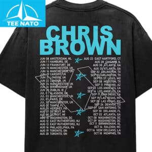 Chris Brown Breezy Bowl XX Concert 2025 Tour Shirt2