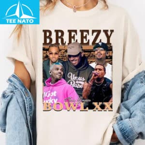 Chris Brown Breezy Bowl XX Photo Collage Shirt 12 Chris Brown Breezy Bowl XX Photo Collage Shirt