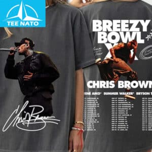 Chris Brown Breezy Bowl XX Tour Dates Fan Shirt