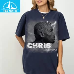 Chris Brown Lightning Graphic Music Fan Shirt