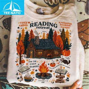 Cozy Cabin Reading Retreat Shirt4