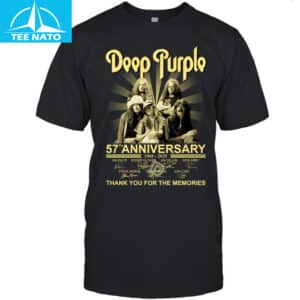 Deep Purple 57th Anniversary 1968 2025 Thank You For The Memories Band Shirt