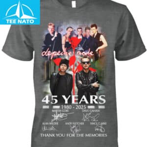 Depeche Mode 45 Years 1980 2025 Thank You For The Memories Band Shirt1