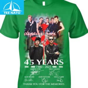 Depeche Mode 45 Years 1980 2025 Thank You For The Memories Band Shirt2