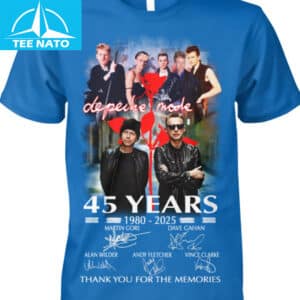 Depeche Mode 45 Years 1980 2025 Thank You For The Memories Band Shirt3