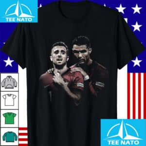 Diogo Jota and Cristiano Ronaldo Portugal Football Shirt 12 Diogo Jota and Cristiano Ronaldo Portugal Football Shirt