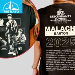 Disney Malachi Barton Descendants Zombies Worlds Collide Tour Shirt