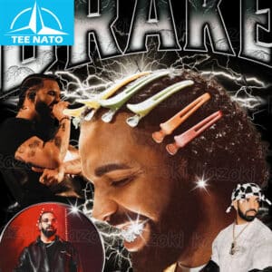 Drake Champagne Papi Vintage Style Rapper Collage Shirt1