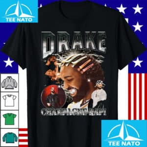 Drake Champagne Papi Vintage Style Rapper Collage Shirt3