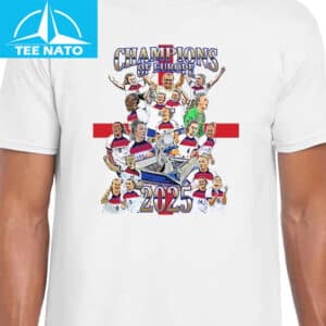 England Womens Champions Of Europe 2025 Shirt