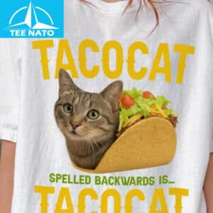 Food Tacocat Spelled Backwards Is Tacocat Funny Cat Shirt1