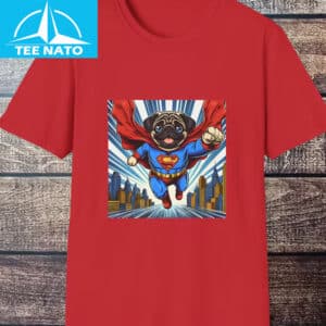 Funny Dog Pug Superman Shirt