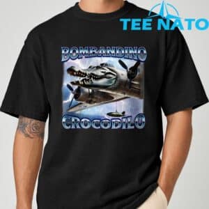 Funny Meme Brainrot Bombardino Crocodilo Italian Humor T Shirt 2