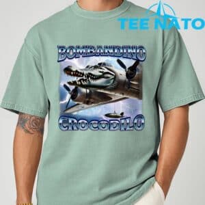 Funny Meme Brainrot Bombardino Crocodilo Italian Humor T Shirt 3