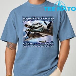 Funny Meme Brainrot Bombardino Crocodilo Italian Humor T Shirt 4