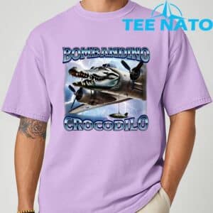 Funny Meme Brainrot Bombardino Crocodilo Italian Humor T Shirt 6