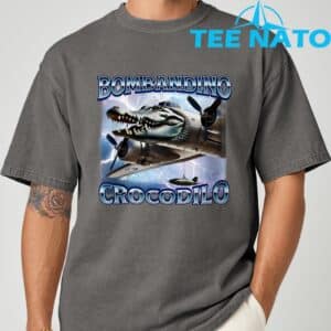 Funny Meme Brainrot Bombardino Crocodilo Italian Humor T Shirt 7