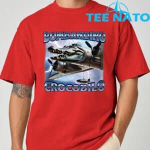 Funny Meme Brainrot Bombardino Crocodilo Italian Humor T Shirt 8