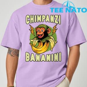 Funny Monkey Chimpanzini Bananini Italian Brainrot Meme T Shirt 1