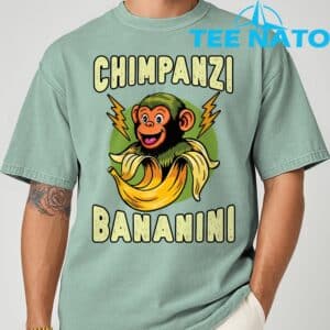 Funny Monkey Chimpanzini Bananini Italian Brainrot Meme T Shirt 5