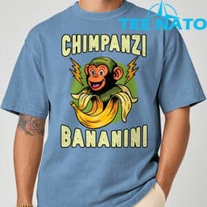 Funny Monkey Chimpanzini Bananini Italian Brainrot Meme T Shirt 6