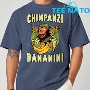 Funny Monkey Chimpanzini Bananini Italian Brainrot Meme T Shirt 7