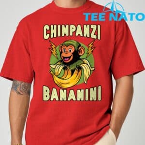 Funny Monkey Chimpanzini Bananini Italian Brainrot Meme T Shirt 8