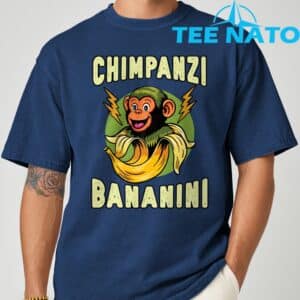 Funny Monkey Chimpanzini Bananini Italian Brainrot Meme T Shirt 9