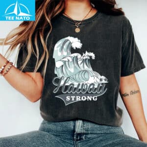 Hawaii Strong Wave Graphic Island Souvenir Shirt