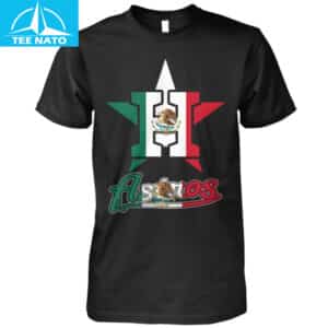 Houston Astros Mexico Flag Graphic Fan Shirt