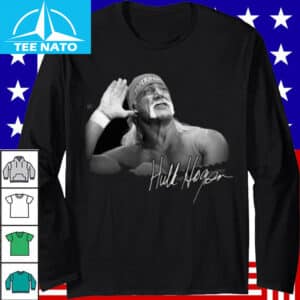 Hulk Hogan Iconic Pose Signature Wrestling Shirt2