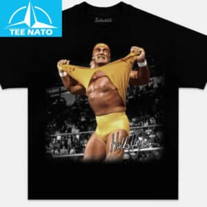 Hulk Hogan Iconic Shirt Tear Pose Wrestling Shirt