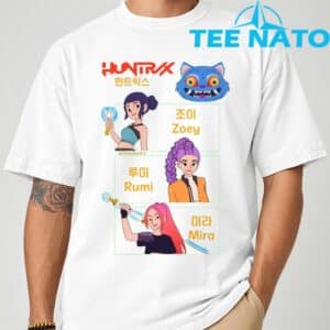 Huntrix Kpop Demon Hunters Print T Shirt 1
