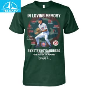 In Loving Memory Ryne Ryno Sandberg 1959 2025 Chicago Cubs Baseball Stats Shirt2