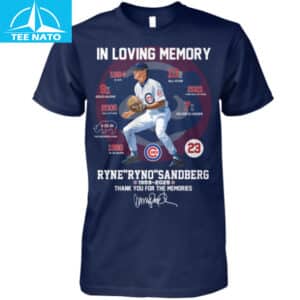 In Loving Memory Ryne Ryno Sandberg 1959 2025 Chicago Cubs Baseball Stats Shirt4