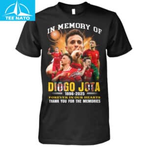 In Memory of Diogo Jota 1996 2025 Forever In Our Hearts Thank You For The Memories Football Fan Shirt