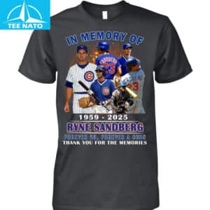 In Memory of Ryne Sandberg 1959 2025 Forever 23 Chicago Cubs Baseball Shirt
