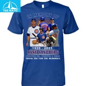 In Memory of Ryne Sandberg 1959 2025 Forever 23 Chicago Cubs Baseball Shirt2