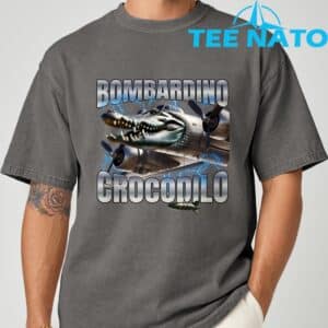 Italian Brainrot Bombardino Crocodilo T Shirt 3