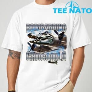 Italian Brainrot Bombardino Crocodilo T Shirt 4