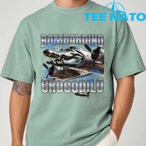 Italian Brainrot Bombardino Crocodilo T Shirt 6