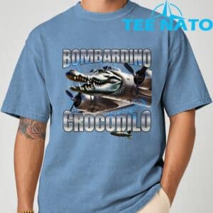 Italian Brainrot Bombardino Crocodilo T Shirt 7