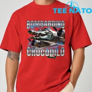 Italian Brainrot Bombardino Crocodilo T Shirt 8