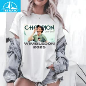Jannik Sinner Wimbledon 2025 Champion Tennis Shirt 14 Jannik Sinner Wimbledon 2025 Champion Tennis Shirt