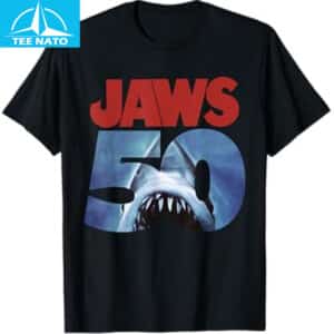 Jaws 50th Anniversary Logo T Shirt